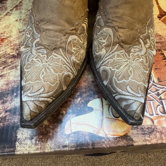 Old Gringo Brown/Bone Cowboy Boot - Size 9 - Picture 6 of 10